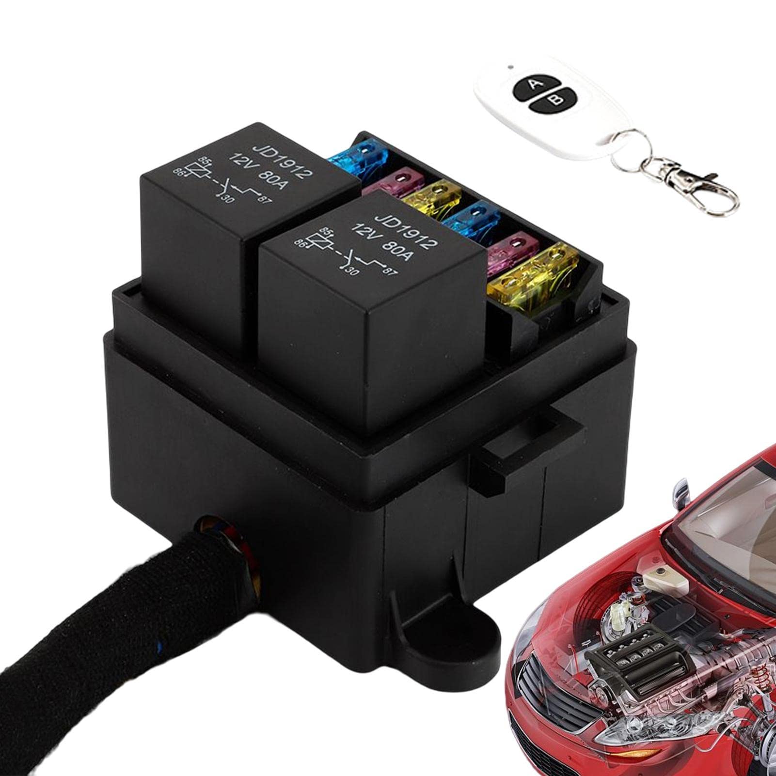 車用ヒューズボックスカバー 黒KGC10GC10 Amazon.co.jp: カーヒューズホルダー - 大容量設計車用ヒューズ