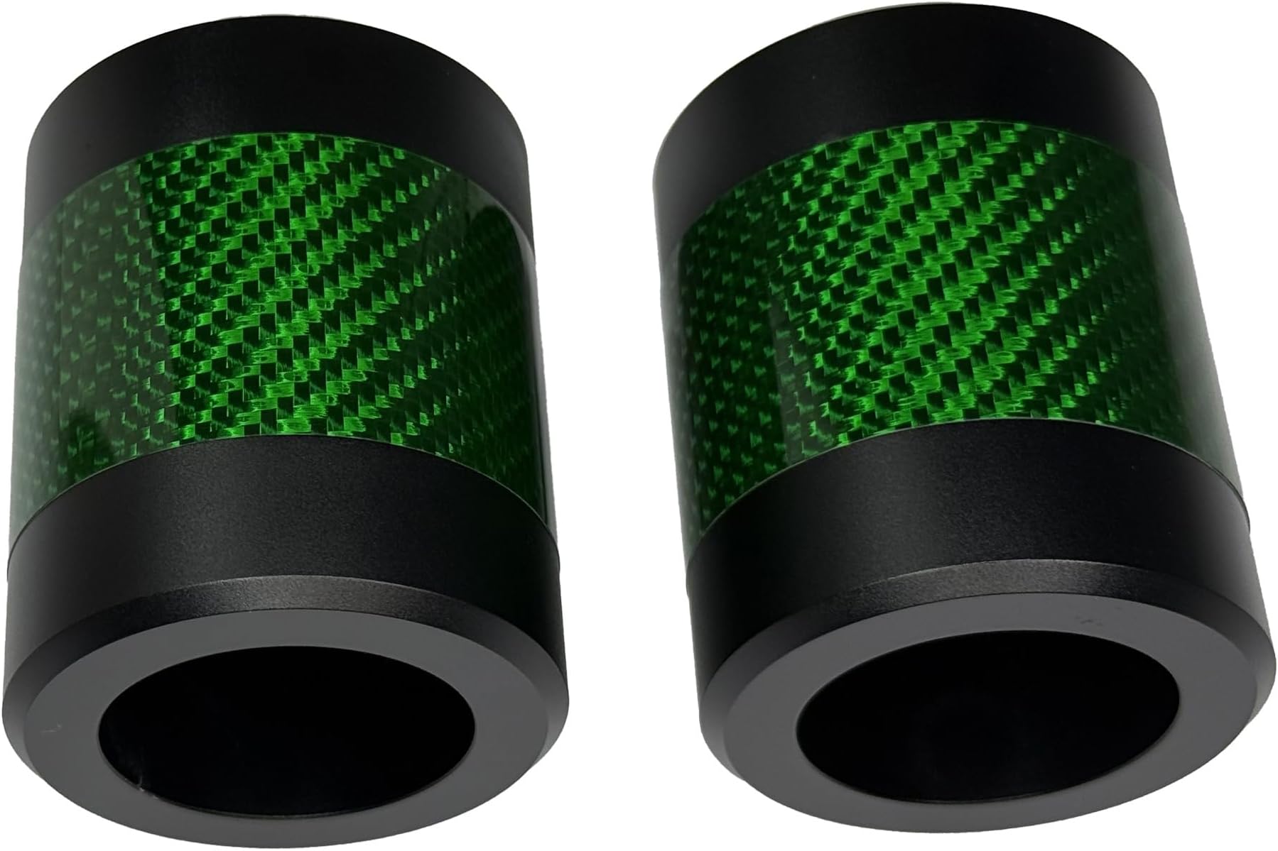 Motorcycle Crash Bar Guard CNC Slider Engine Guard Collision Protector with Green Carbon Fiber Fit for Harley Davidson 2024 CVO Road Glide ST,2PCS (Black)
