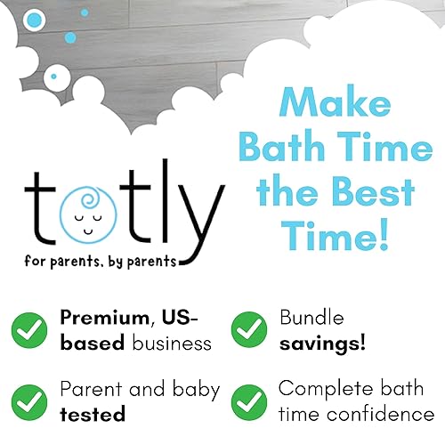 Miniatura 2 de Juego de 5 piezas de artículos esenciales de baño para bebé, kit completo para el baño con taza de enjuague, cubierta de boquilla, rodillera,