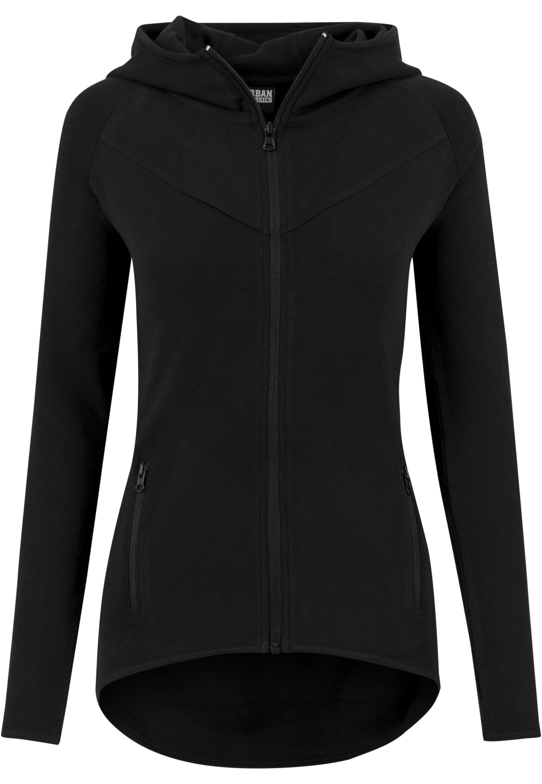 Urban Classics Damen Athletic Interlock Zip-Hoodie für aktive Frauen