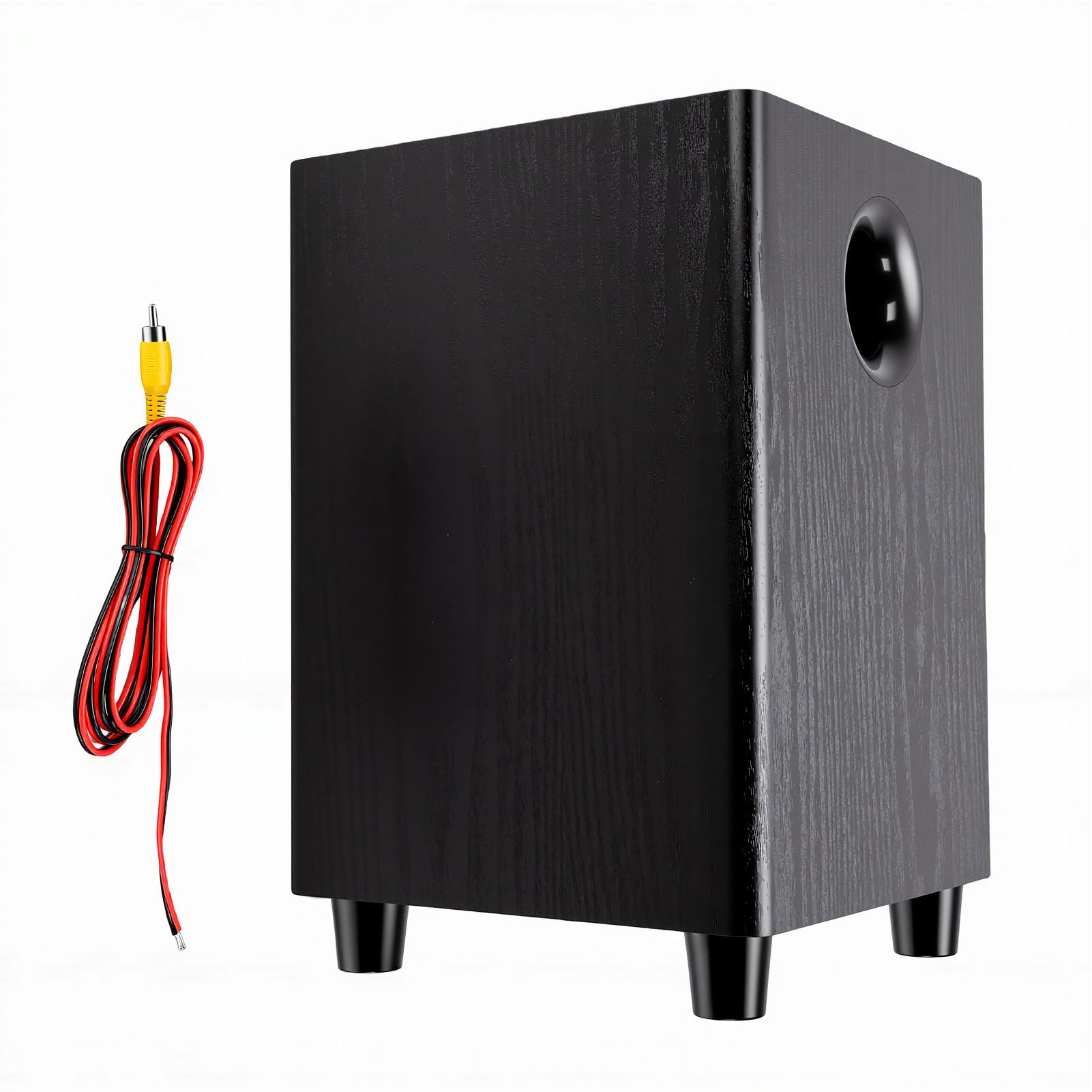 Asixxsix Subwoofer Passivo da 6,5 ​​pollici, Suono Potente, Bassi Pesanti, Potenza 100 W, Cabinet in MDF, Base Rialzata, Altoparlante Passivo per Audio da Studio Home Theater, Feste