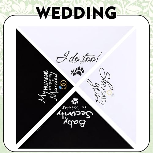 Miniatura 10 de EXPAWLORER Bandanas de otoño para perros  Paquete de 4 bandanas navideñas para perros para niños y niñas, bufandas suaves reversibles de otoño