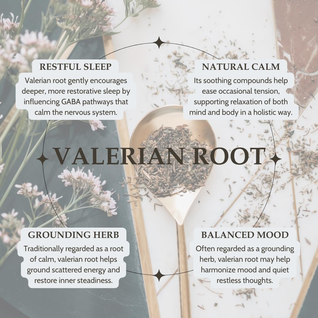 Elanen Naturals Organic Valerian Root 4 oz. (113g), USDA Certified Organic Valerian Root Herb Tea, Te De Valeriana Para Dormir, Valarian Officinalis Whole Loose Leaf, Cut & Sifted - Image 3