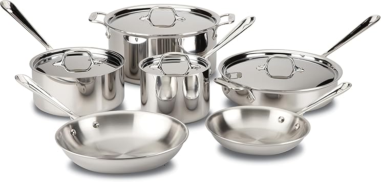 D3 Stainless Steel 10-Piece Cookware Set