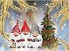 RINSX Diamond Art Christmas Gnomes, DIY Diamond 5D Painting Full Round Drill Embroidery Pictures for Home Wall Christmas Decoration