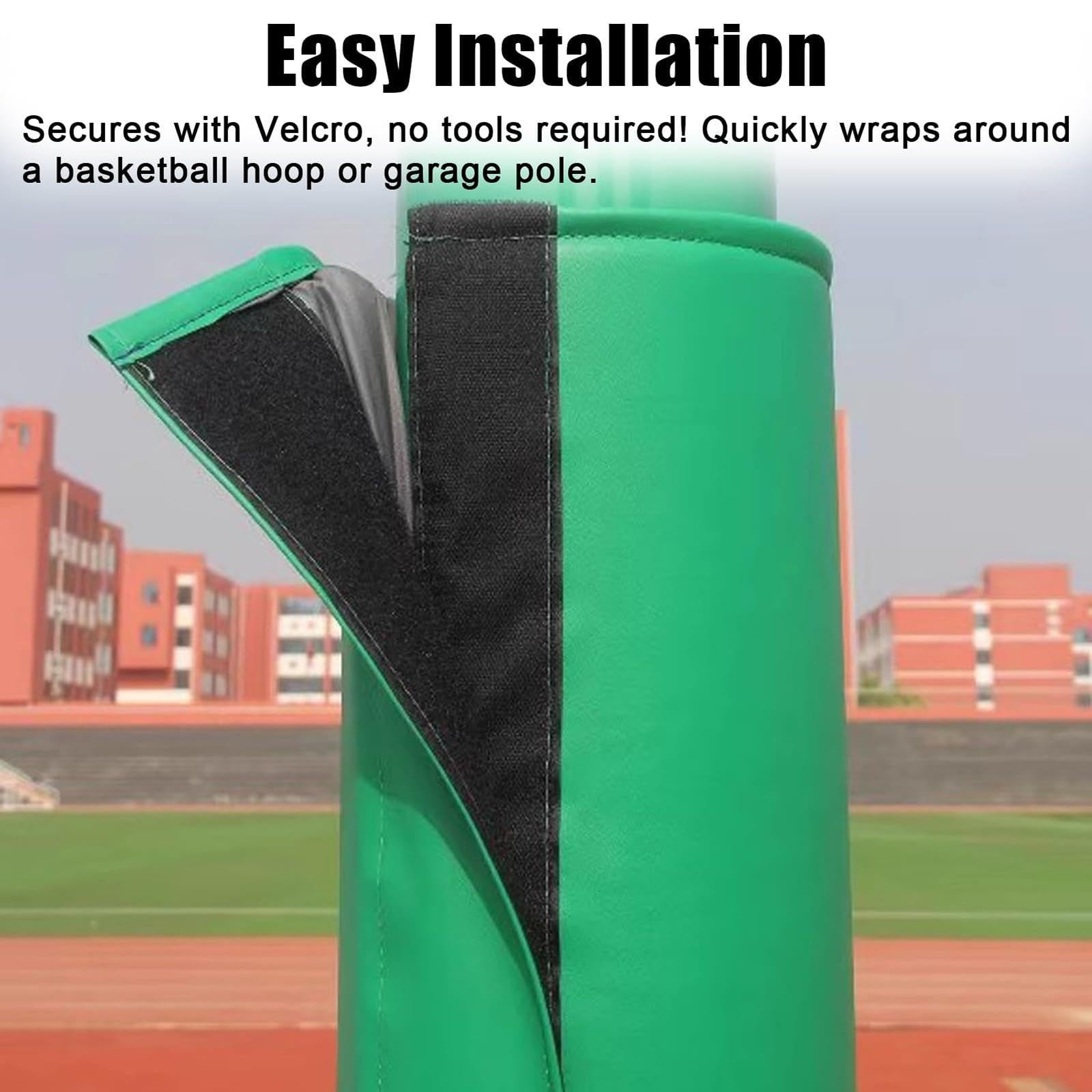 Protector Autoadhesivo para Poste de Baloncesto, Acolchado Envolvente