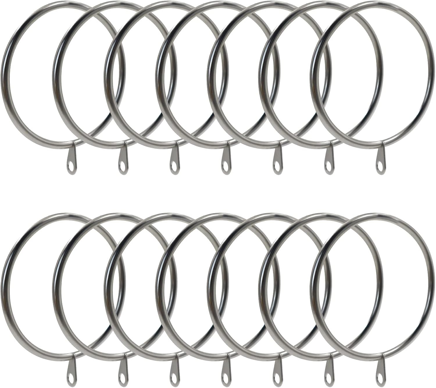 14 Pcs Metal Drapery Eyelets Curtain Rings 2.4In(63 mm