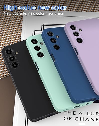 Miniatura 6 de Foluu Funda de silicona para Samsung Galaxy A25 5G, funda protectora de goma de gel líquido con forro de microfibra suave, carcasa rígida delgada a