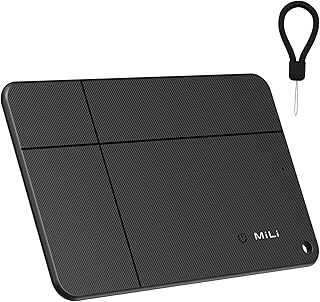 MiLi MiCard Wallet Tracker für Android & iOS, kabellos wiederaufladbare Smart Tracking Karte mit NFC-Visitenkarte, kompatibel mit Mein Gerät Finden & Wo ist?, für Geldbörse/Koffer/Taschen