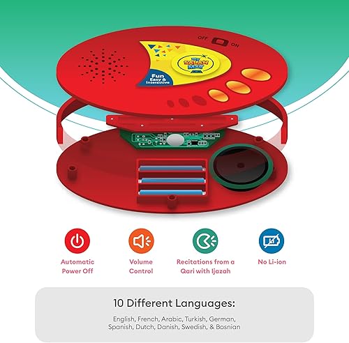 Miniatura 7 de My Salah Mat for Kids - Alfombra interactiva de oración musulmana para niños que aprenden el Salah - Divertida y fácil alfombrilla de oración con 36