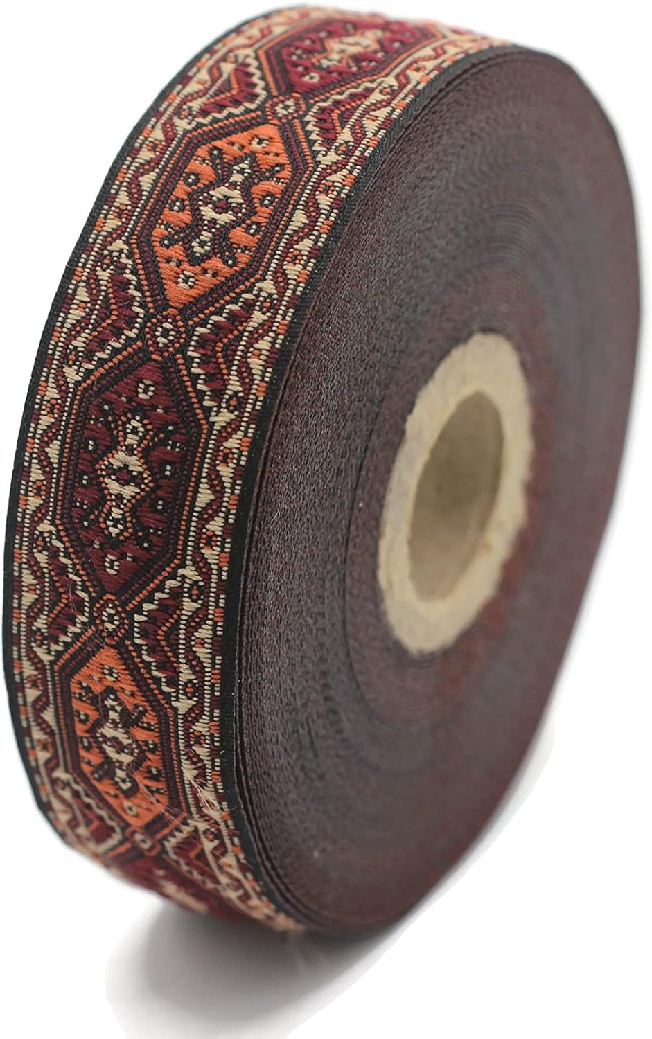 11 Yard Spool 0.98 inches Wide Multicolor Jacquard Ribbon Medieval Trim Woven Retro Fabric Home Decoration Embellishment Homecoming Mum Accessories Supplies Lace Vintage Decor Rainbow 25588