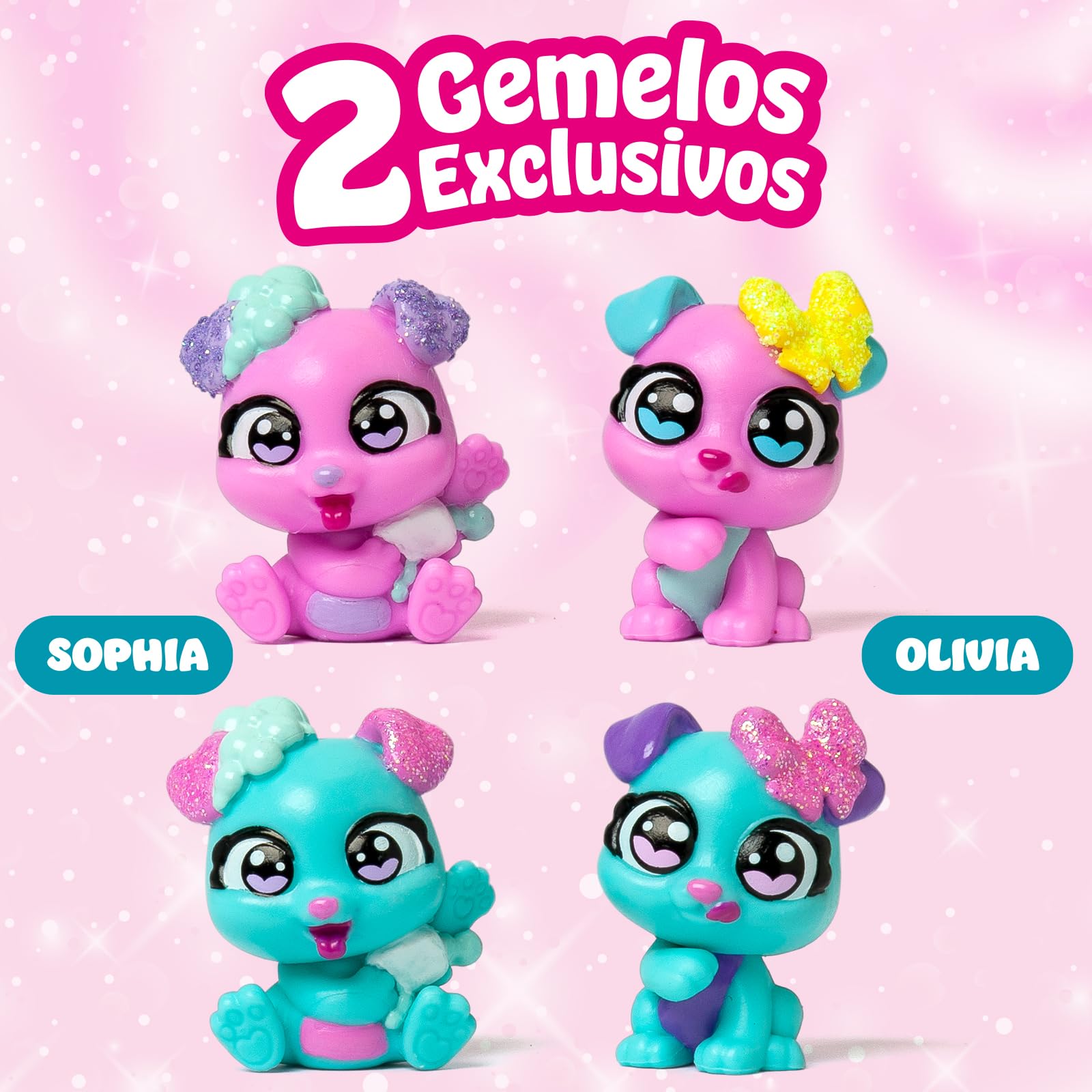 Cherry Pets – Cherry House Puppy Twins. Casita en Forma de Cereza: Incluye 1 Cherry House, 2 Gemelos exclusivos y 6 Accesorios — view 4