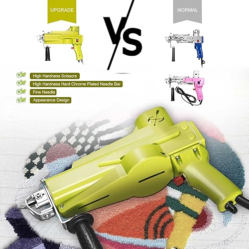 Miniatura 6 de FancyBant Pistola de tubo pistola de pelo cortado para alfombra máquina de tejer de mano