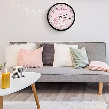 マイメロディ 家型掛け時計 ピンク　美品 マイメロディ 家型掛け時計 ピンク 美品