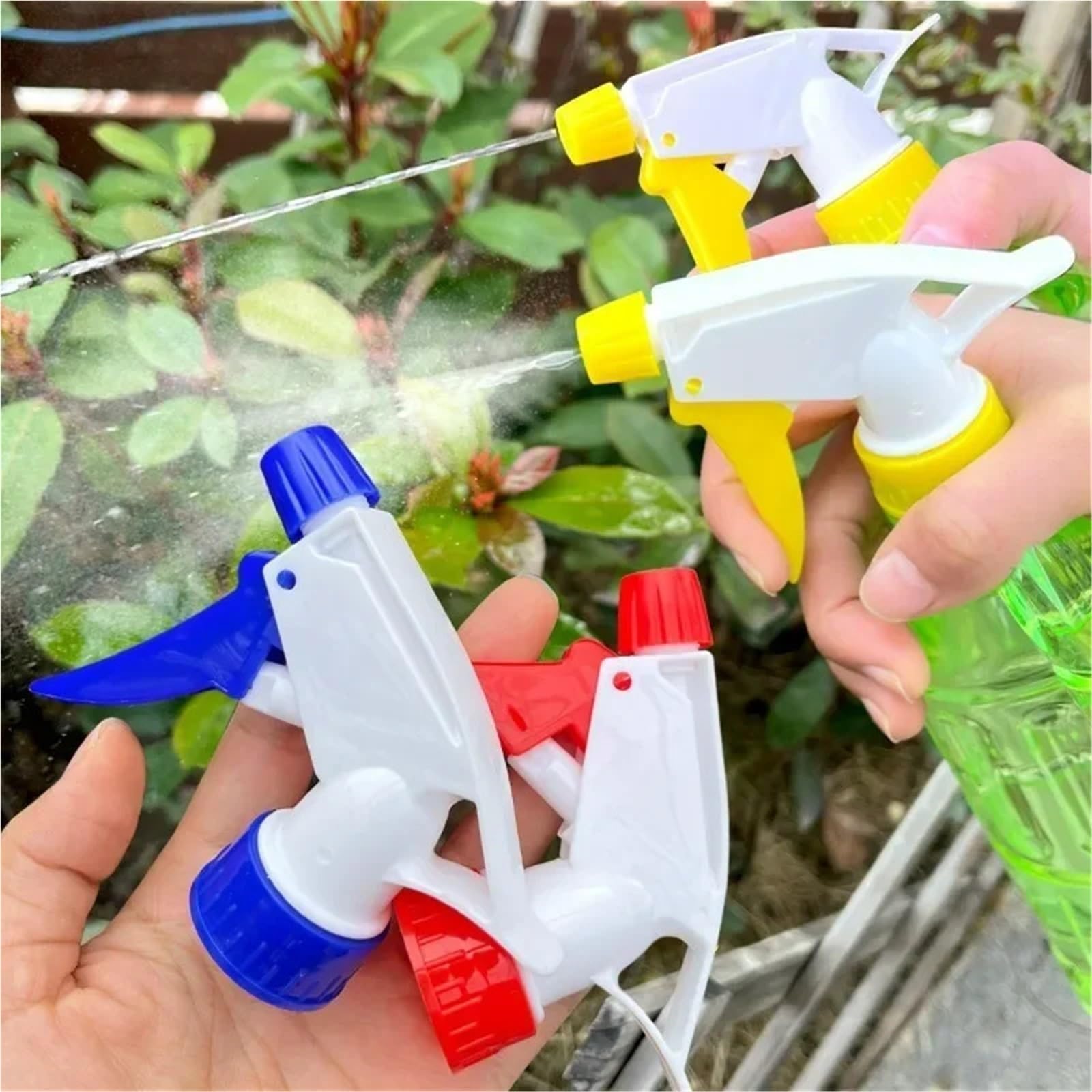 PP-Triggersprühdüse | Mehrfarbige 10-teilige Sprühdüse for Gartenpflanzen(Black)