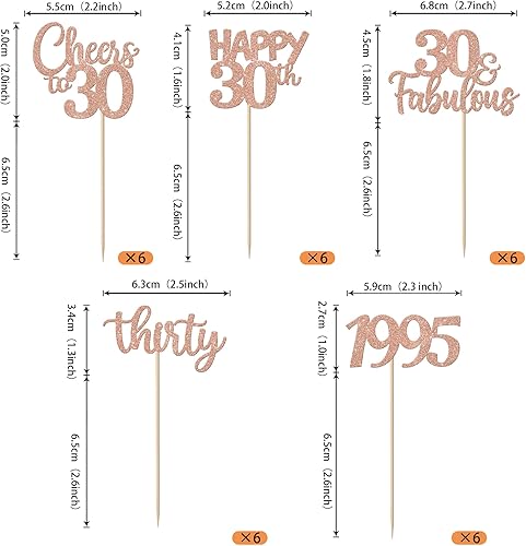 Miniatura 107 de Rsstarxi Paquete de 30 adornos para cupcakes de 15 cumpleaños con purpurina Mis Membrillo 15 desde 2010 Feliz 15º Cupcake Toppers Quince Cheers to