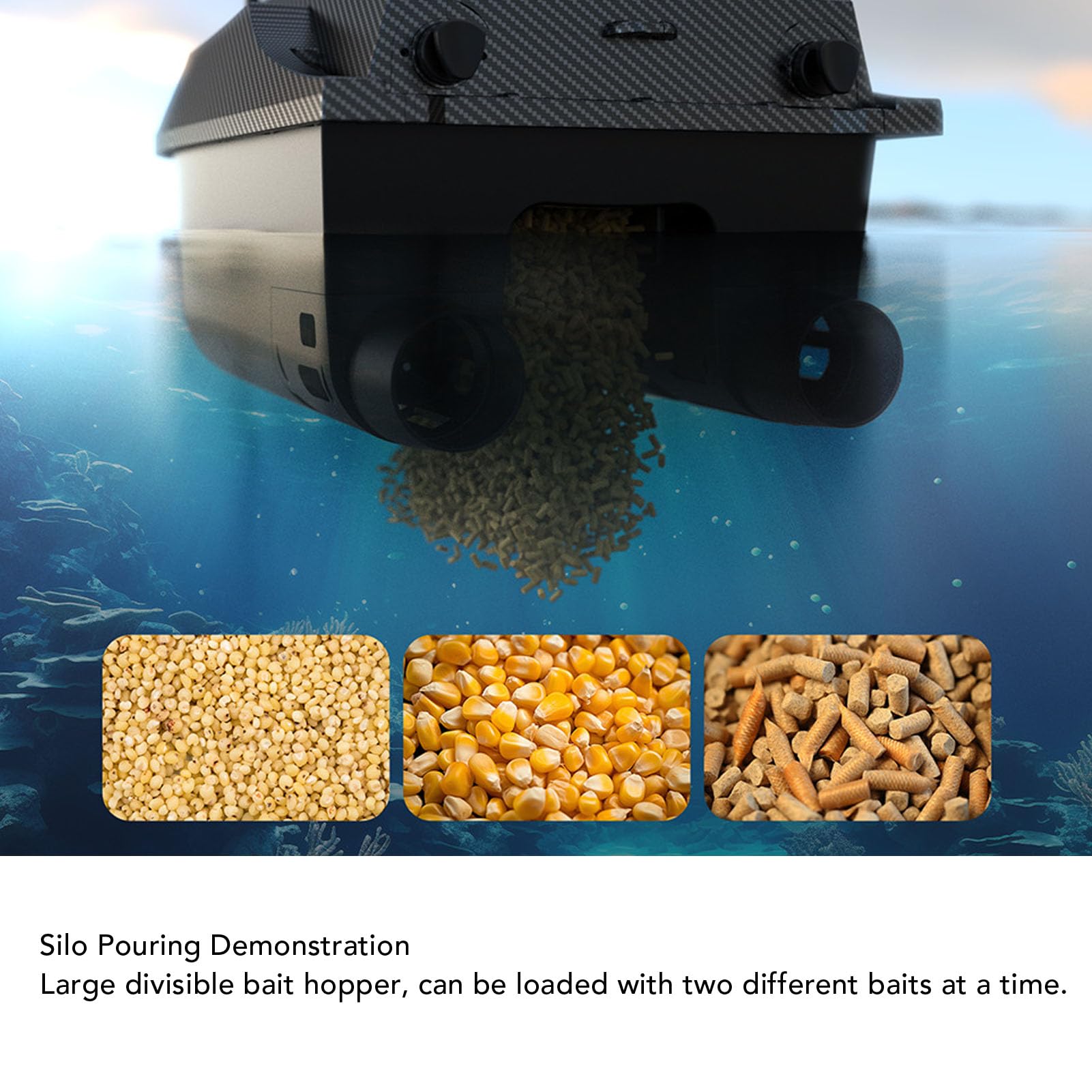 GOWENIC Bait Boat Control Remoto 800M para Pesca de Carpas