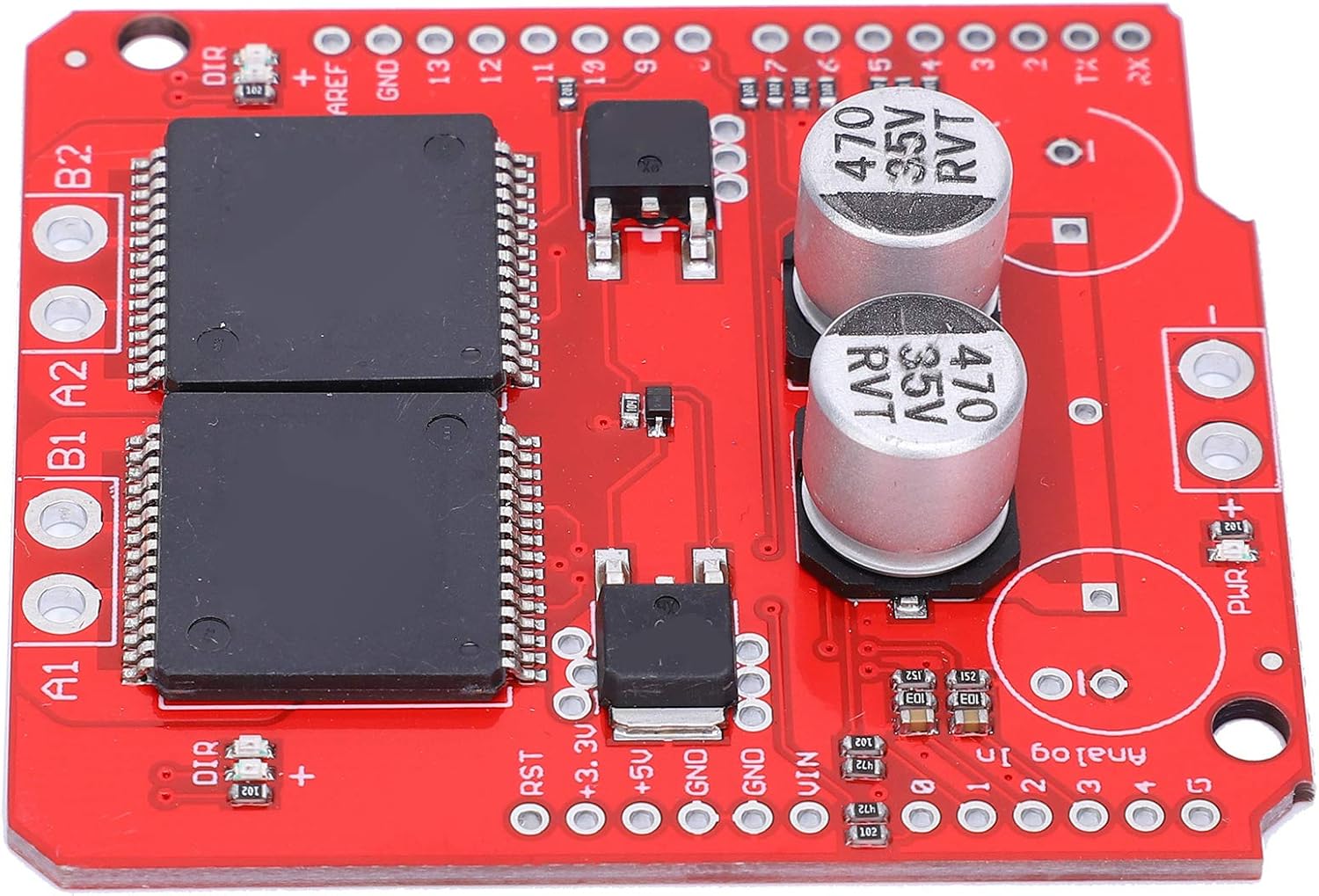 Eujgoov 30A Stepper Motor Driver Module for High Current Motors up to 16V Dual Motor Controller Accessory Robotics Automation Tools 12-16V DC Power Supply
