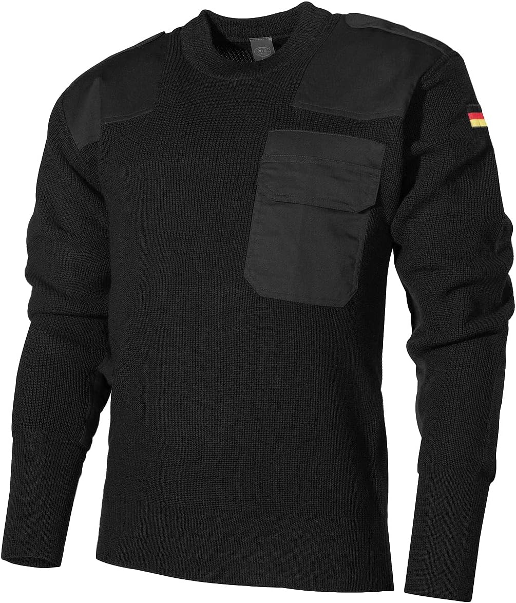 MFH Classic Wool Jumper German Armed Forces with Breast Pocket