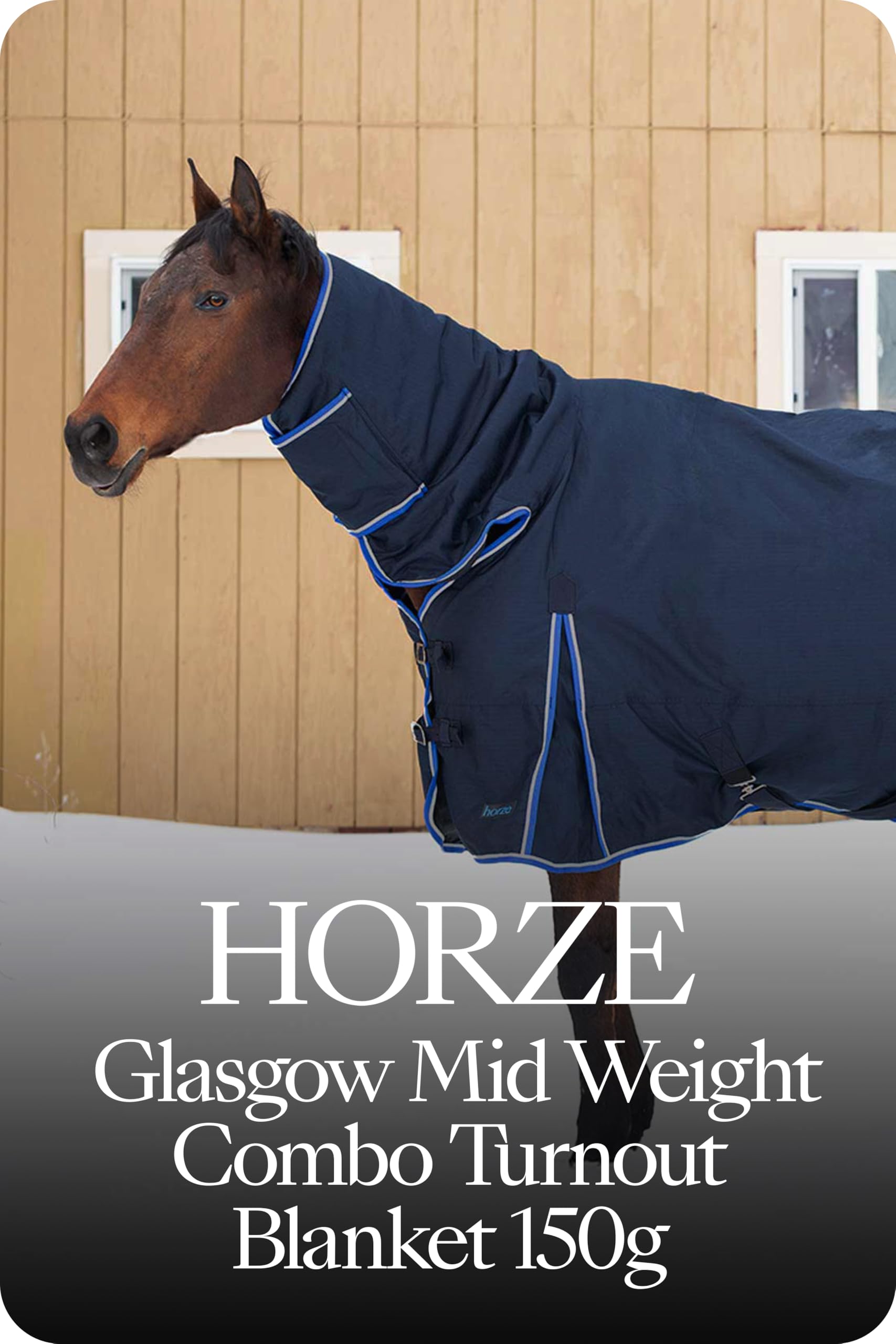 HORZE Manta para Caballos de Exterior Glasgow 150 g