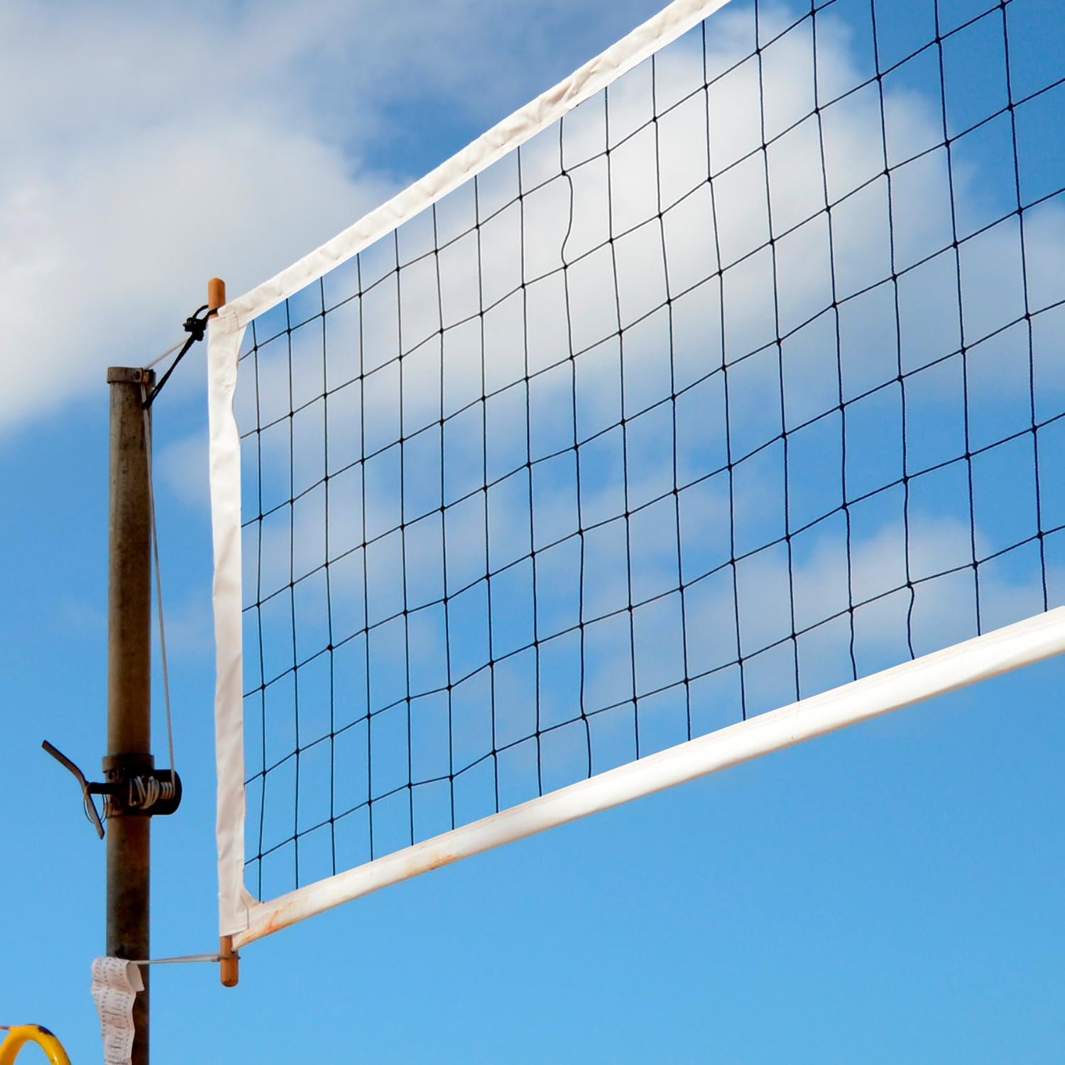 QWORK Filet Pliable de Volleyball Taille Standard pour Plage Intérieur Extérieur avec Sac de Transport