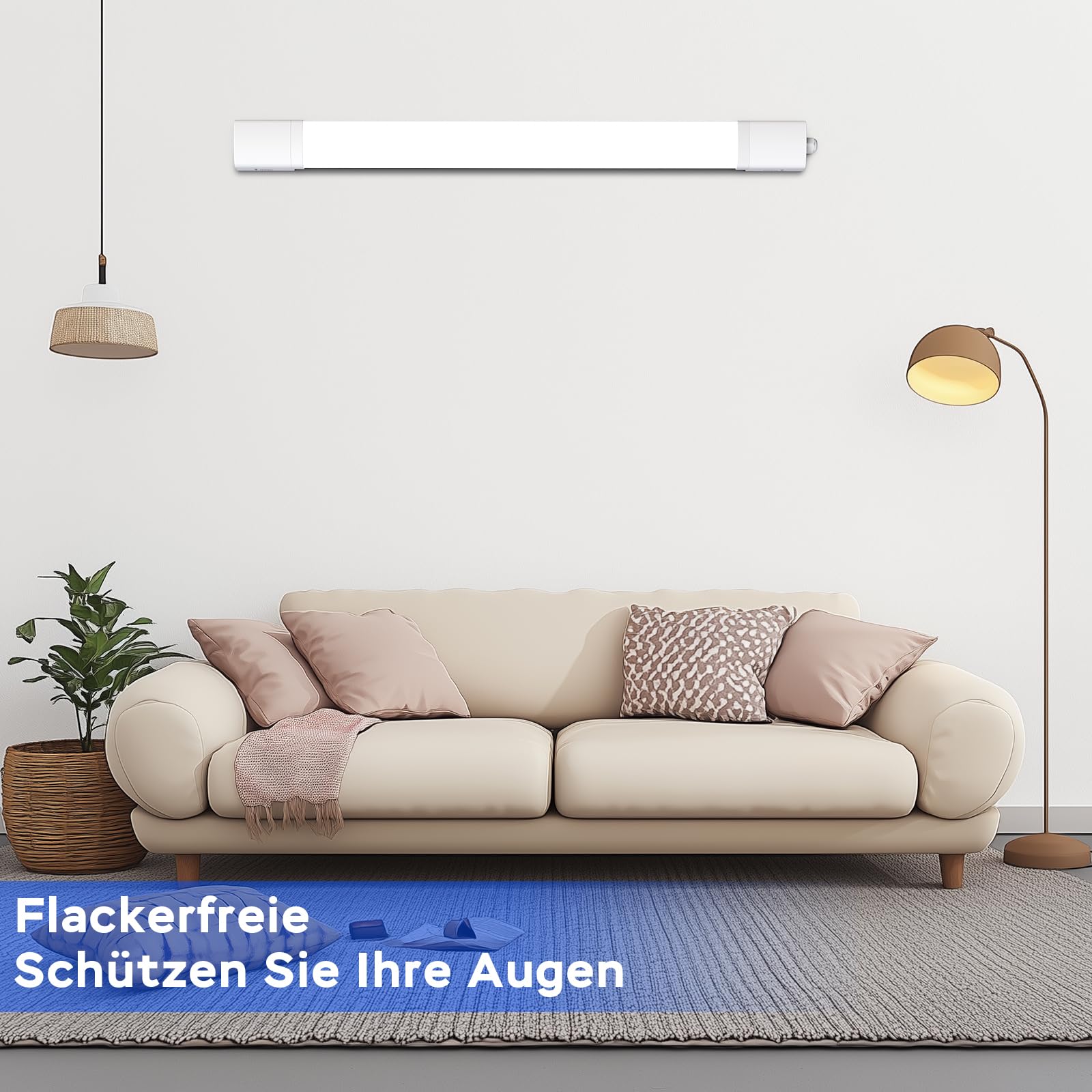 ANTENLICHT LED – oprawa do pomieszczeń wilgotnych 60 cm, 18 W, 1980 lumenów, światło zimne 5000 K (60CM)
