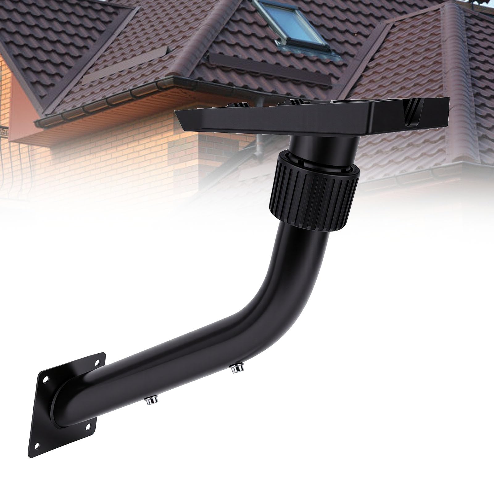Bewinner Kit de Montaje de Satélite para Antena Parabólica Gen 3 4 4X, Soporte de Montaje en Poste Telescópico de Aleación Resistente para Techo de Pared, Soporte para Antena Parabólica para
