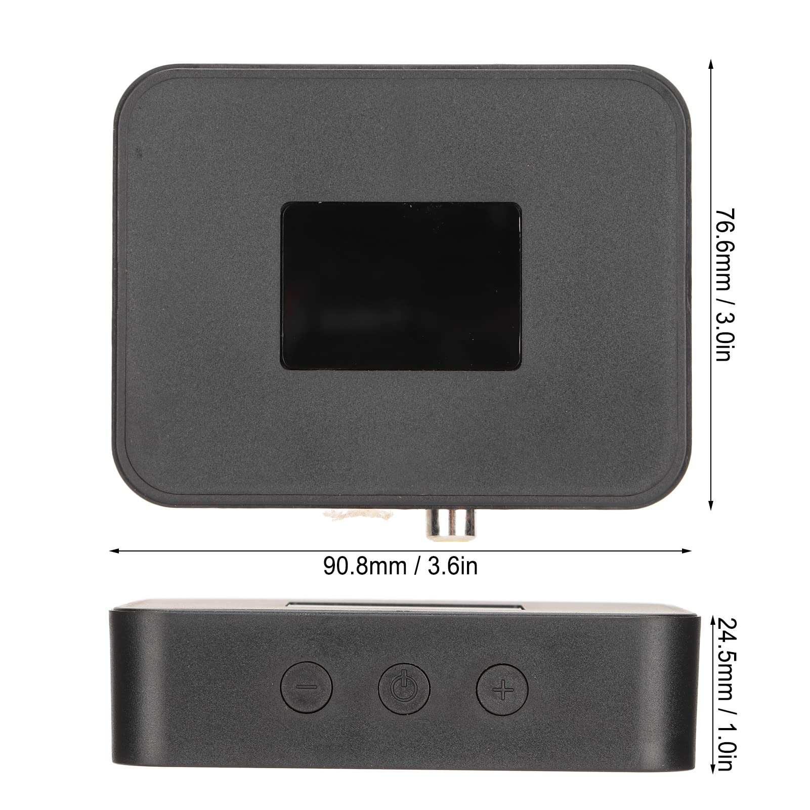 Transmisor Bluetooth con pantalla LCD Transmisor Bluetooth 5.0 Interfaz coaxial Óptica 3.5mm Adaptador de Audio Inalámbrico para TV, Computadora, Consola de Juego, Material ABS 90.8