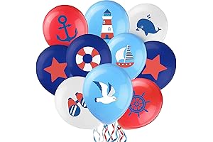 45-Piece Nautical Party Balloons: Ahoy, Mateys!