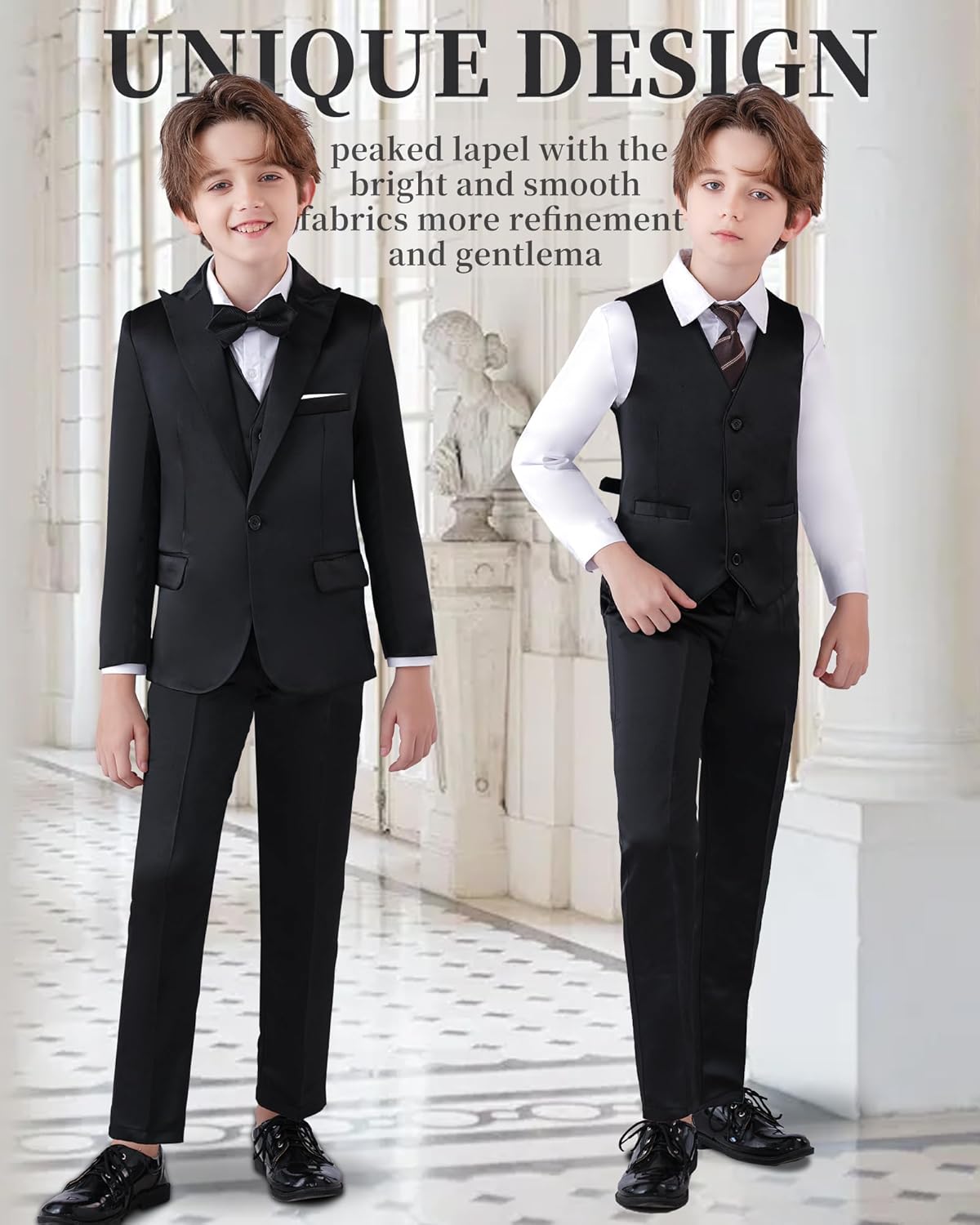 Slim Fit Boys Suit for Gentleman - Formal Wedding & Communion Suit - Image 4