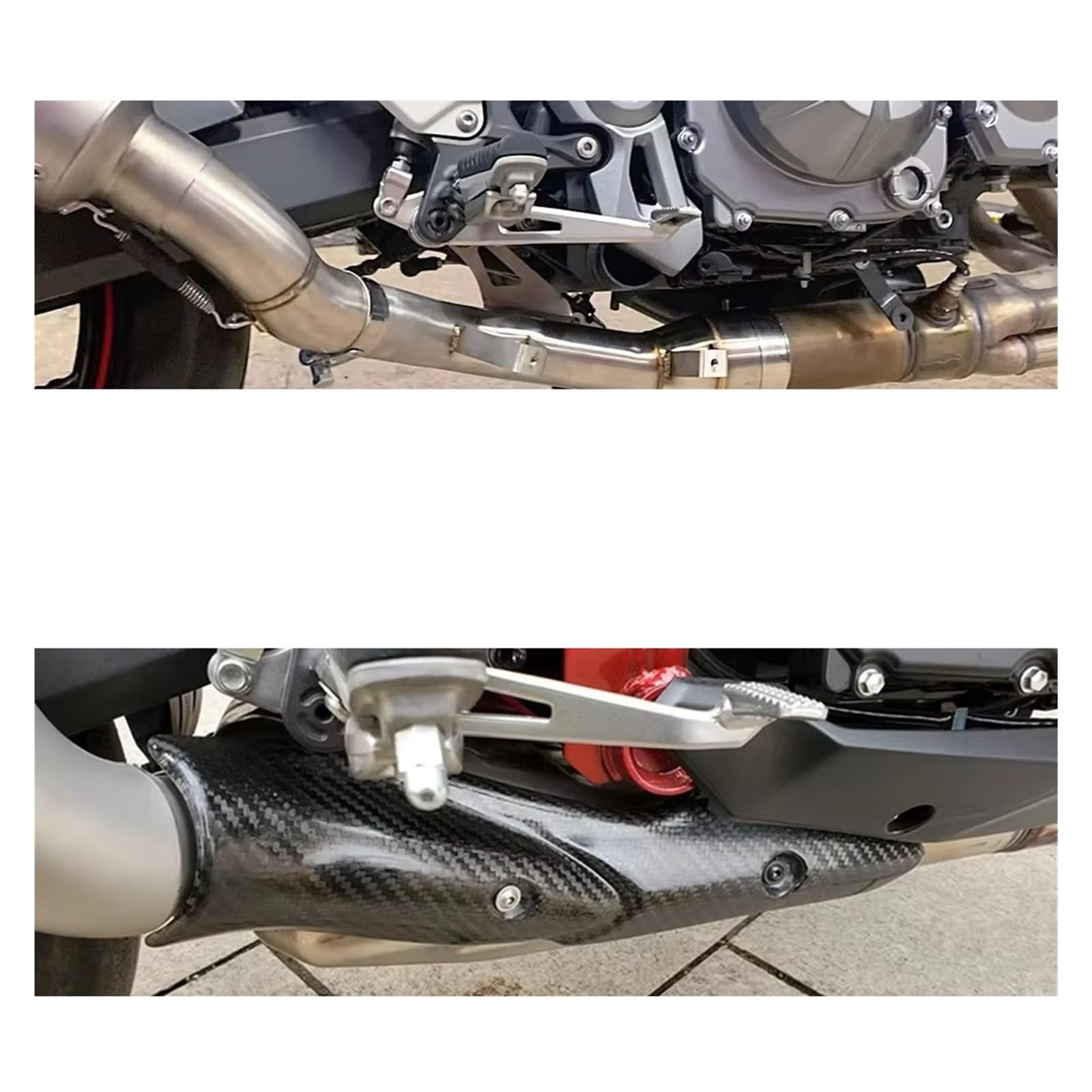 Auspufftopf Motorrad Auspuff Middie Link Rohr Für Kawasaki Für Z900 2017-2024 Für Z 900 51MM Slip-On Mid Schalldämpfer