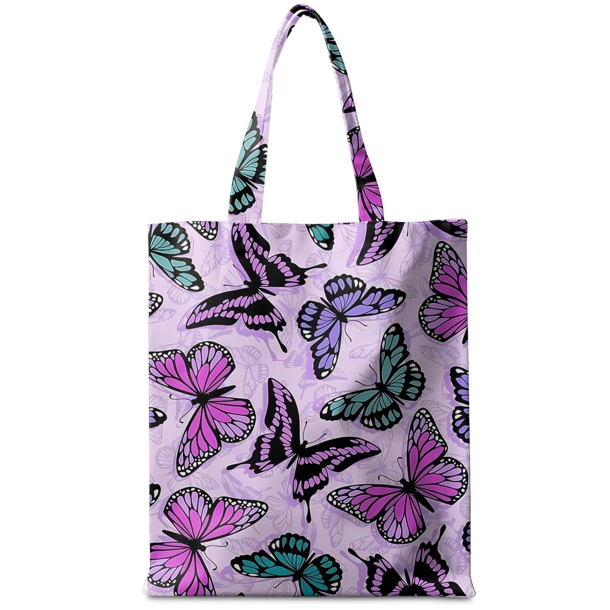 CSHVJ Animal Plant Tote Bag SeaTurtle Butterfly Cat Elephant Gifts Lemon Vegetable Themed Gifts Beach Bag for Camping