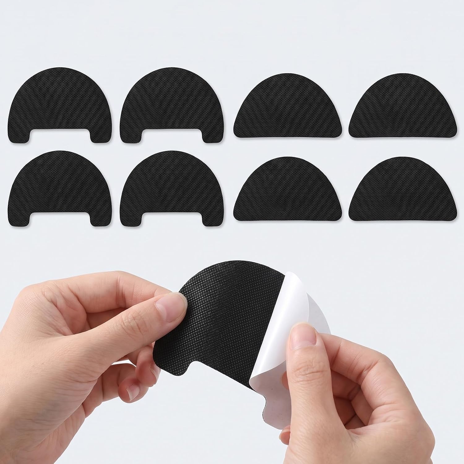 Yuanchu 16Pcs Fabric Toe Guards for Shoes, Crease Protectors Toe Patches