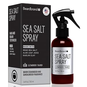 Beardbrand Sea Salt Spray for Men Hair Texture Spray Adds Instant Volume For Lightweight Natural Textured Look Lumber