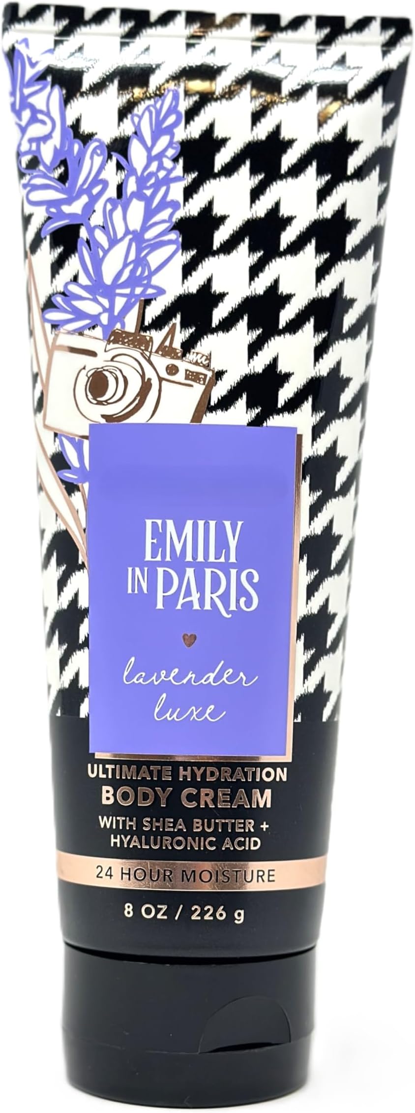 Bath and Body Lavender Luxe Ultimate Hydration Body Cream Emil Paris 8 fl oz with shea butter + Hyaluronic acid Fragrance notes: Lavande de Provence, flirtatious jasmine and vanilla crush
