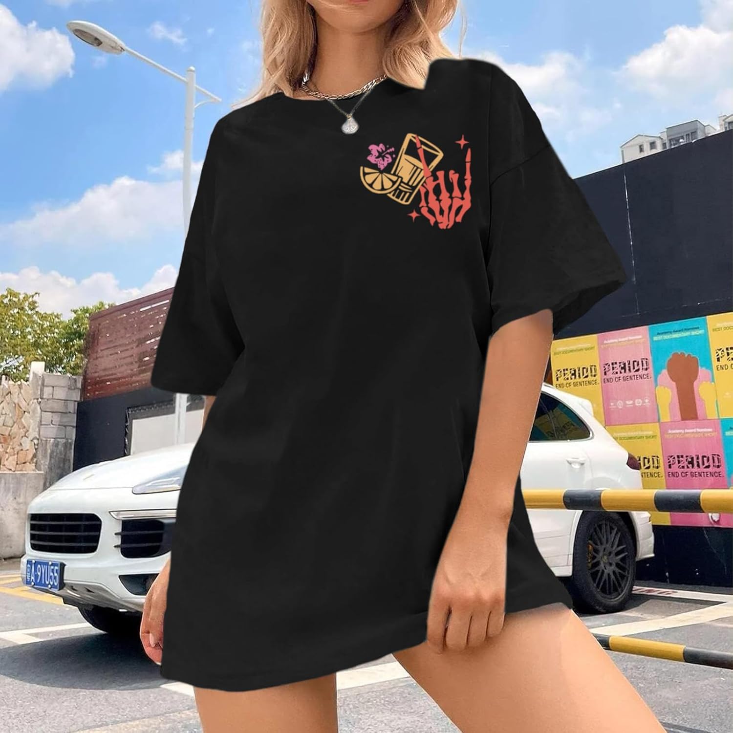 Salty Tequila Shirt Cinco De Mayo Shirts for Women Funny Drinking Oversized Graphic Tshirts Mexico Vacation Clothes - Image 2