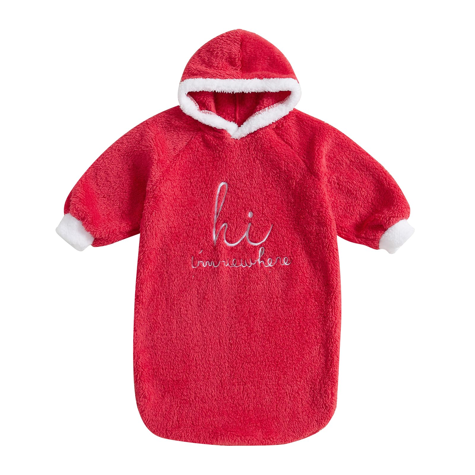 BABWWNIX Infant Baby Girl Boy Halloween Outfits Long Sleeve Plush Hoodie Romper Jumpsuit Cute Hoodie Ghost Bodysuit Costumes (B-Ivory, 3-6 Months)