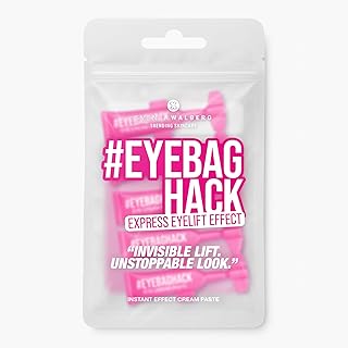EYEBAGHACK – Express Eyelift Effect gegen Tränensäcke & Fältchen – Sichtbar glatte Augen in 2 Minuten – Invisible Flex Film Technology für bis zu 10h Wirkung – 5x wiederverschließbare Mini-Tuben
