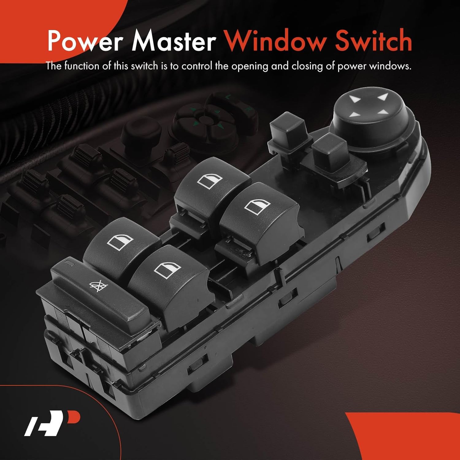 A-Premium Master Power Window Switch Compatible with BMW X3 2007 2008 2009 2010, Replace# 61313413431, 61313414355