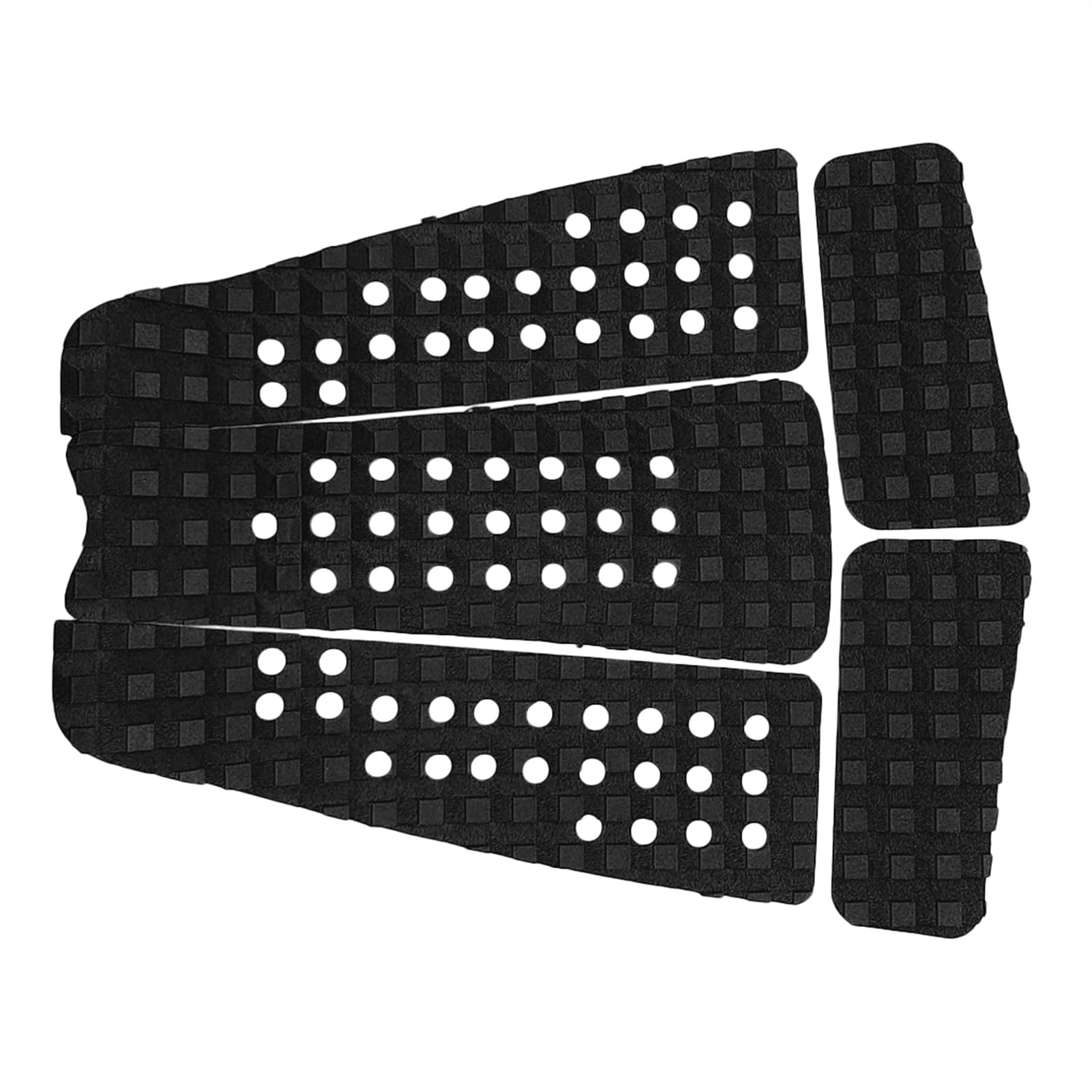 5pcs Surfboard Traction Pad Deck Grip for Stand Up Paddleboard Surfing Skimboard Tail Pad Outdoor Water Sports (Color : Black)