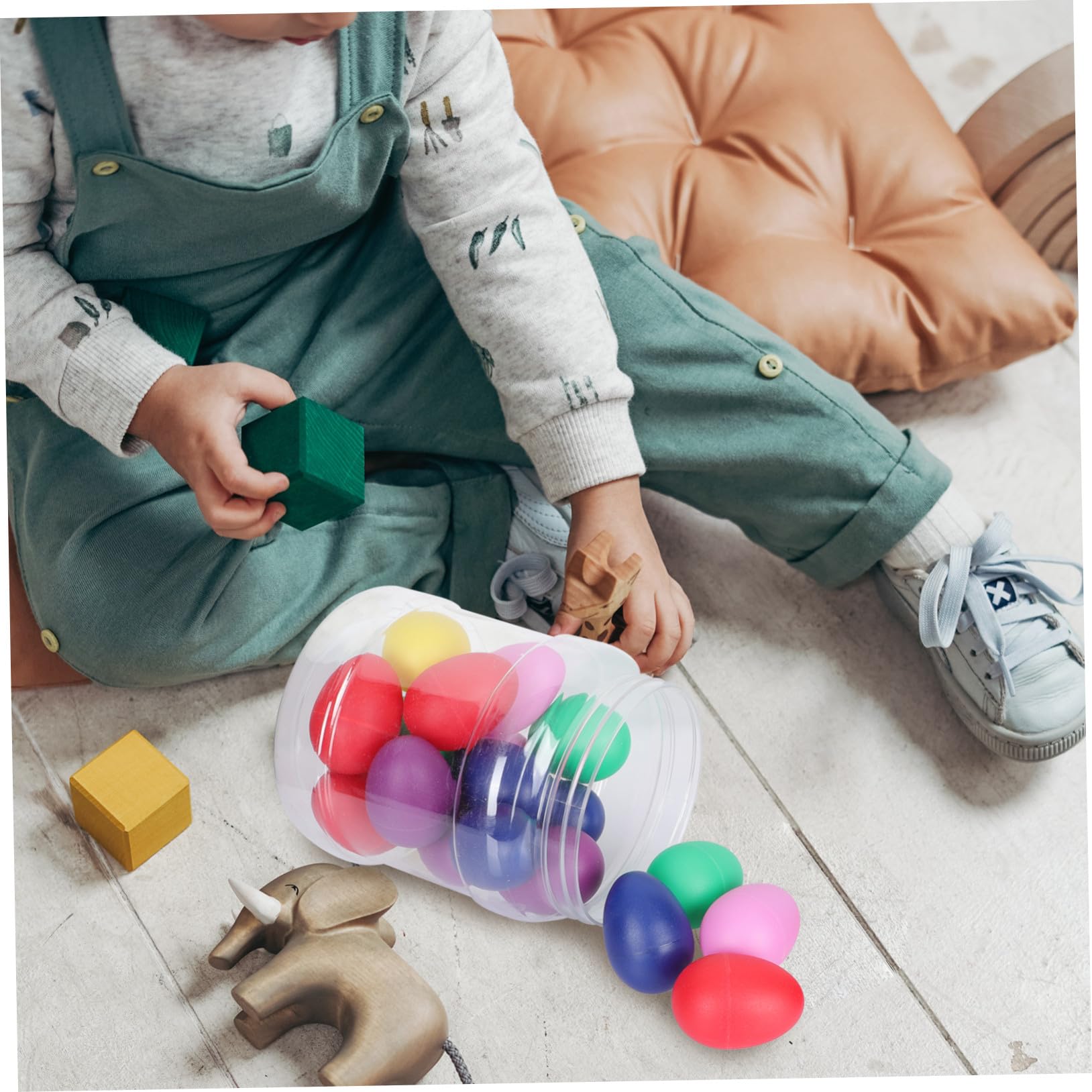 BESPORTBLE 20pezzi Strumenti Percussione Uova Per Ragazzo Ragazza Ragazza Giocattoli Musicali Educativi Uova Maracas Colorate Per Sviluppo Ritmo e Creatività Materiale Sicuro e Facile Da Usar