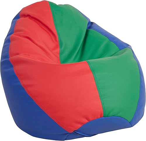 Miniatura 17 de FDP SoftScape - Puf con diseño de respaldo alto en forma de gota de rocío, para niños, adolescentes y adultos, asiento alternativo para dormitorios,