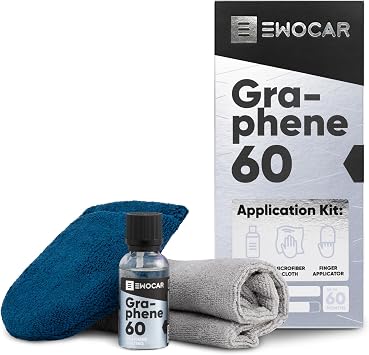 Graphene Ceramic Coating Set Complete Car Paint Protection Kit with Hydrophobic Barrier, UV Resistance & Professional Mirror Gloss Finish
