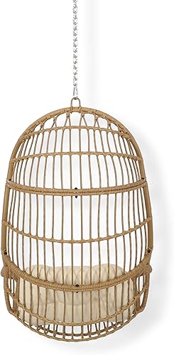 Miniatura 8 de Christopher Knight Home Hamacacolumpio, marrón claro + beige