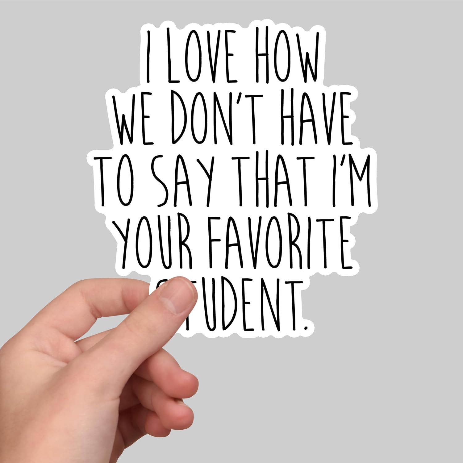 (3Pcs) I Love How We Don't Have to Say Sticker Funny Great Teacher Appreciation Stickers Education Decorative Waterproof Vinyl Decal for Water Bottle Mug Laptop Phone Tumbler Size 2.7x3 Inches image 2