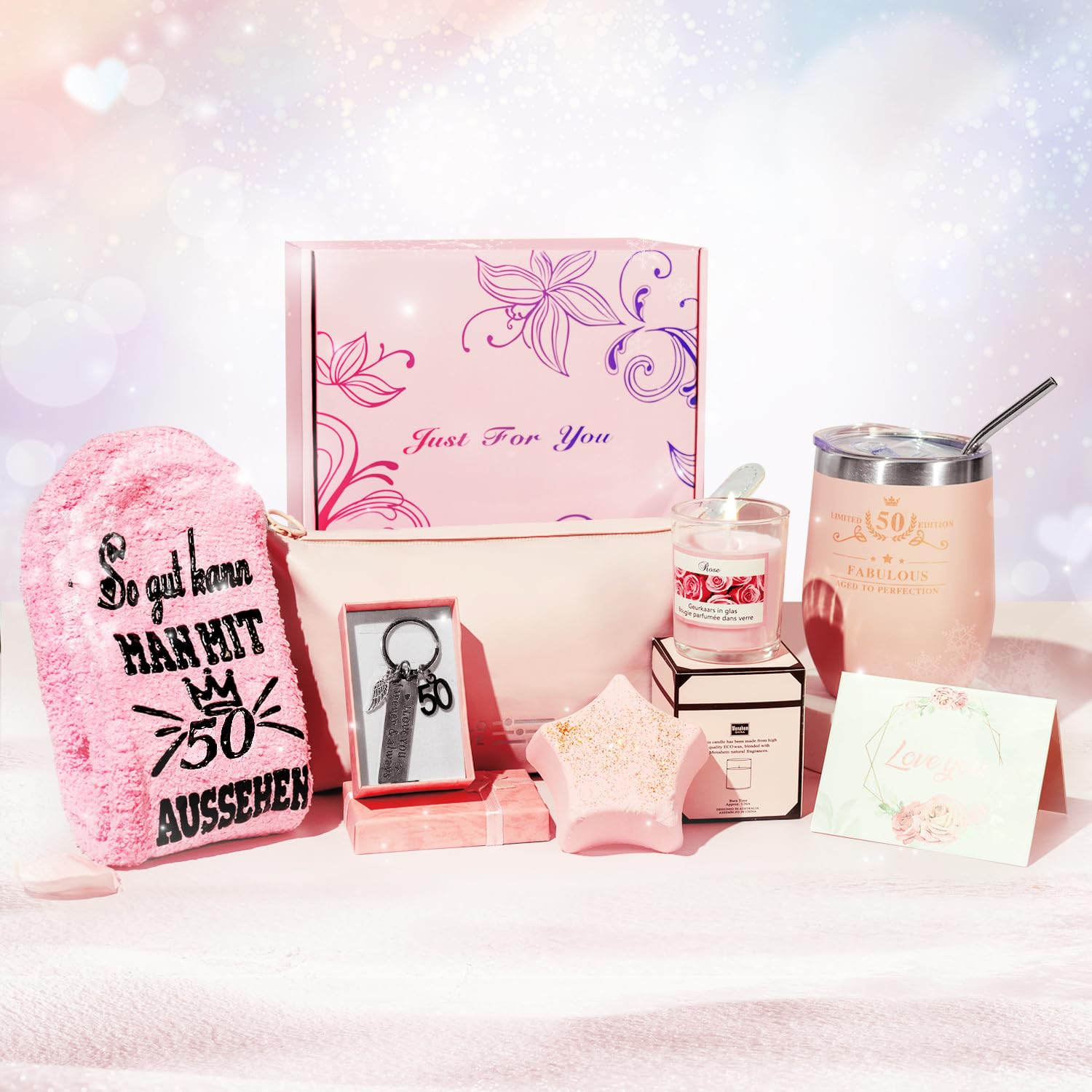 Handgemachte Herzblume Aus Wolle - Süßes Geschenk Für Frauen