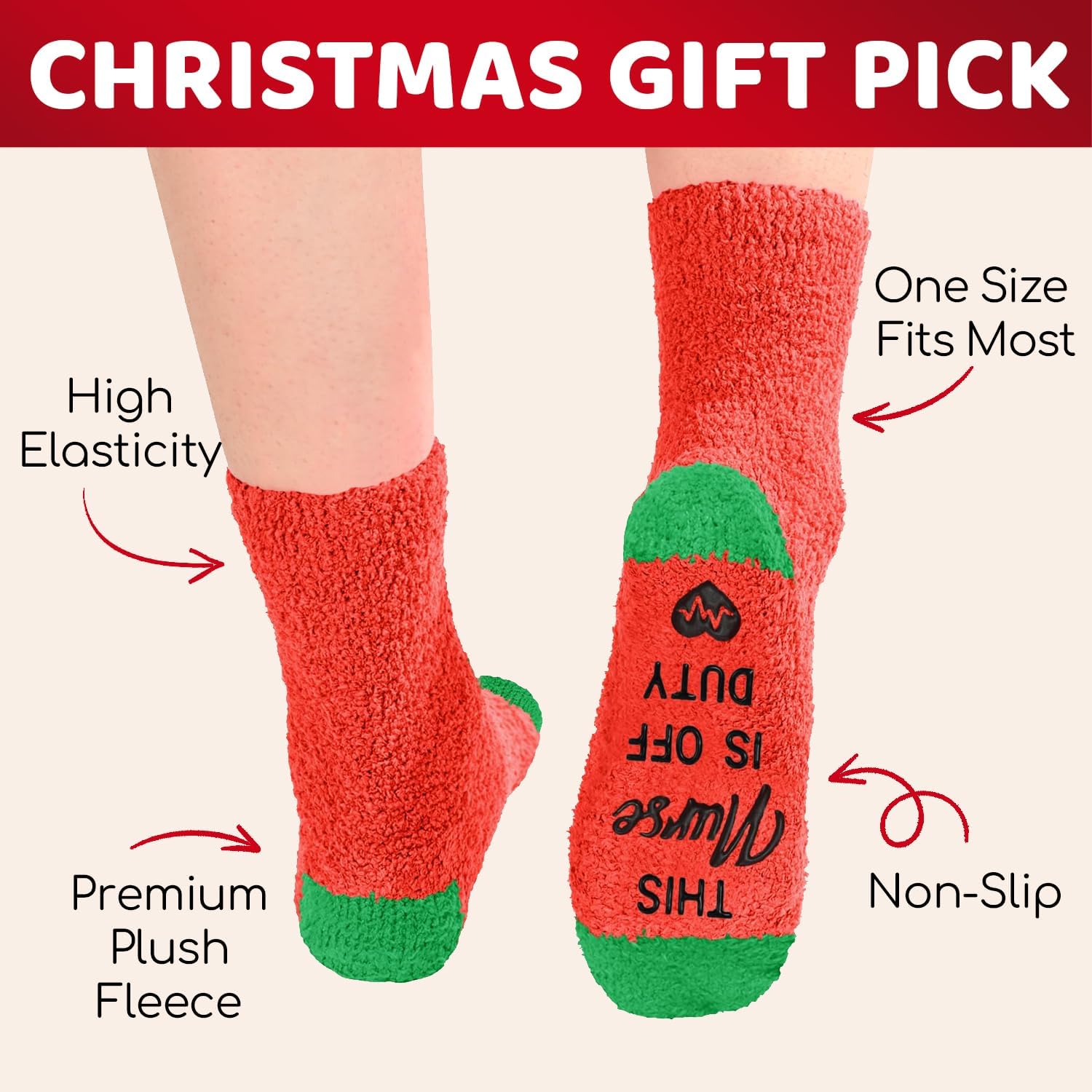 HAPPYPOP Christmas Gifts Socks - Christmas Stocking Stuffer for Jesus Bus Driver Nurse Coach - Image 5
