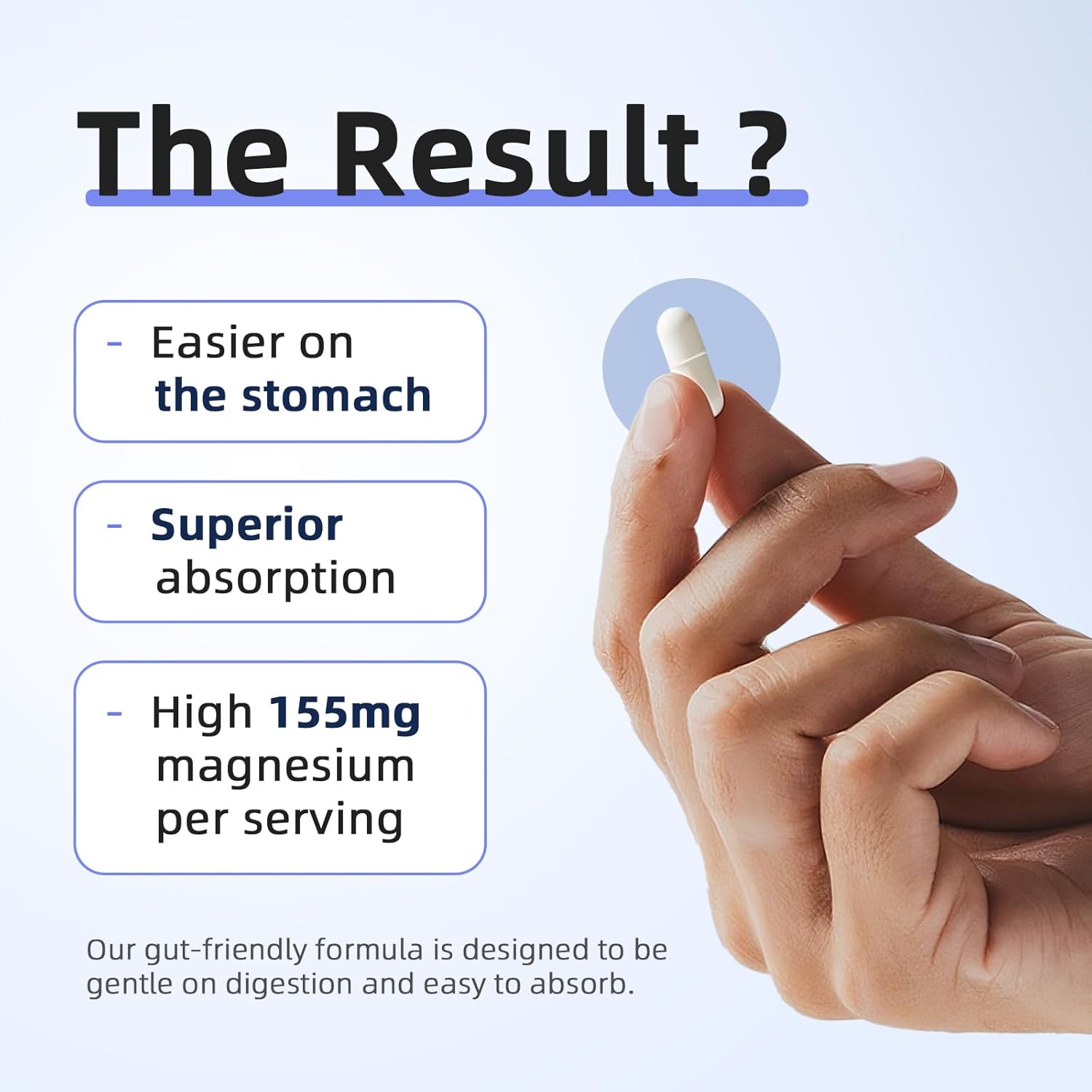 Magnesium Glycinate 850mg Capsules with L-Theanine, Chamomile & GABA for Sleep, Calmness, Muscle, Bone Health & Immune Support, Magnesium for Women and Men, Vegan, High-Absorption, 120 Count - Image 4