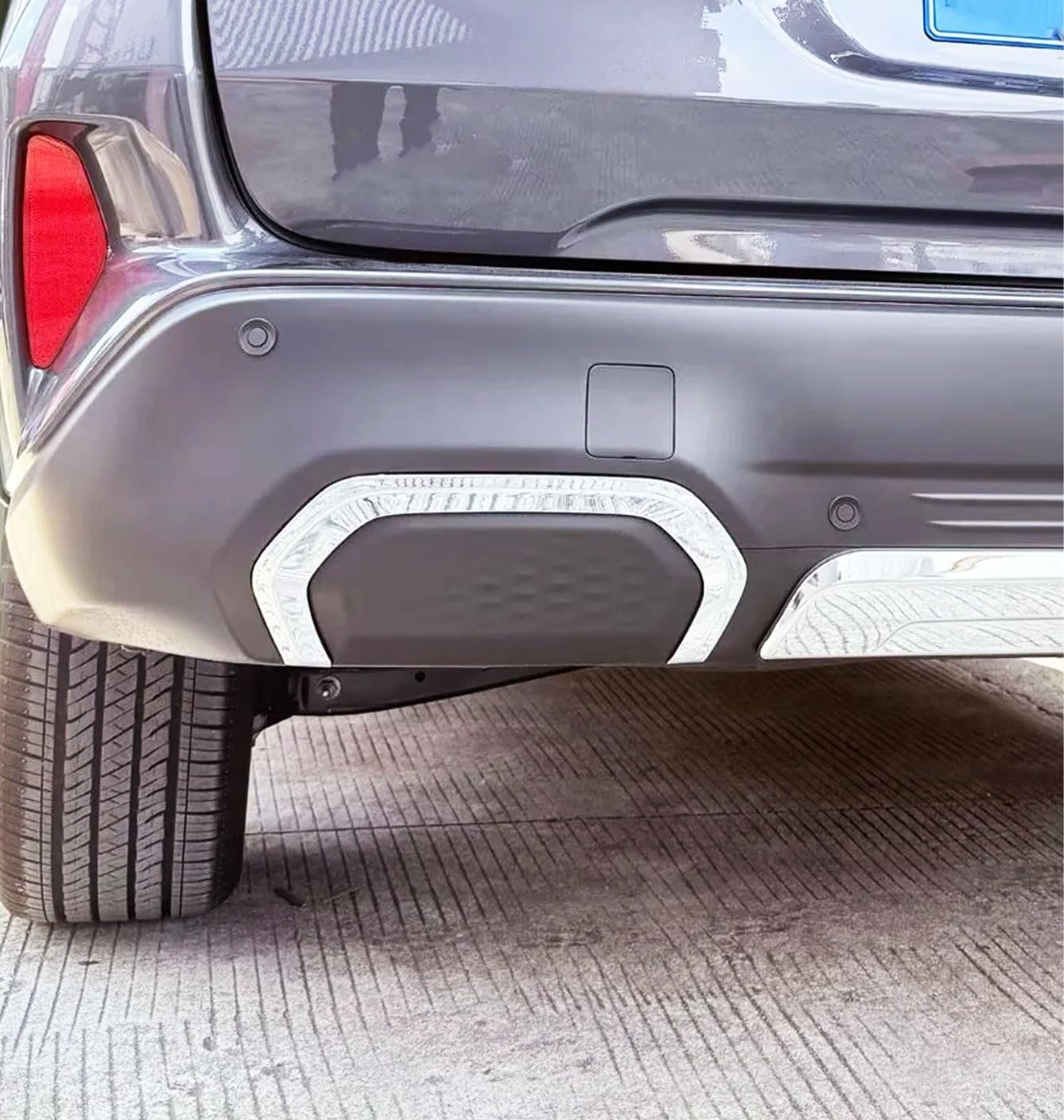 Car Rear Bumper Molding Cover Trim Fit for Subaru Forester 2026 Exterior Accessories (ABS，Glossy Chrome)