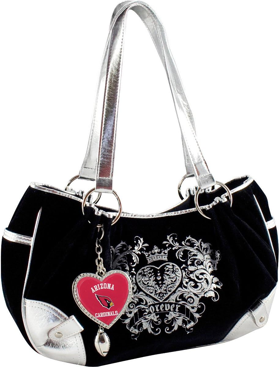 Littlearth Women's NFL Arizona Cardinals Sport Luxe Hobo Purse, One Size, Team Color
